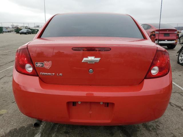 1G1AK55F567884700 - 2006 CHEVROLET COBALT LS RED photo 6