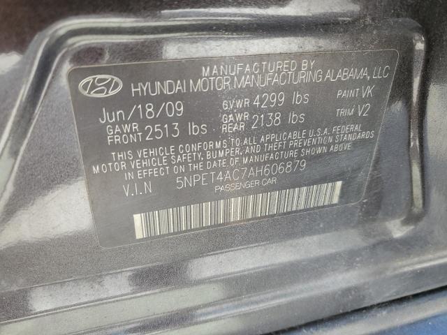 5NPET4AC7AH606879 - 2010 HYUNDAI SONATA GLS BROWN photo 12