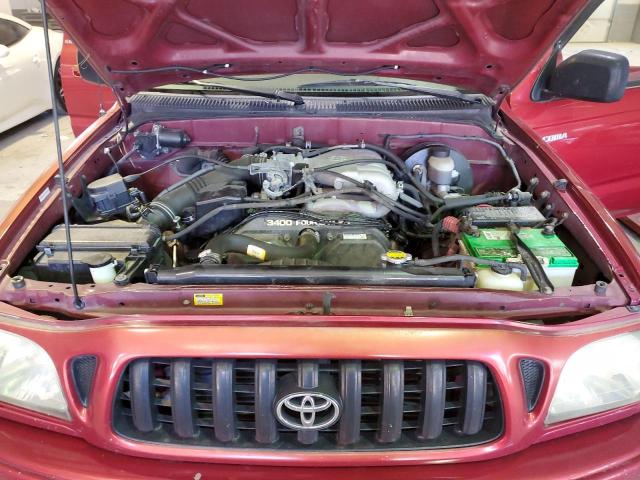 5TEGN92N52Z064244 - 2002 TOYOTA TACOMA DOUBLE CAB PRERUNNER RED photo 11