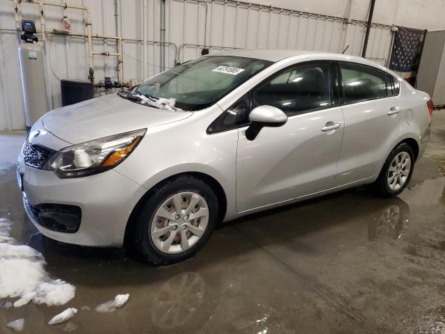 KNADM4A34E6359584 - 2014 KIA RIO LX SILVER photo 1