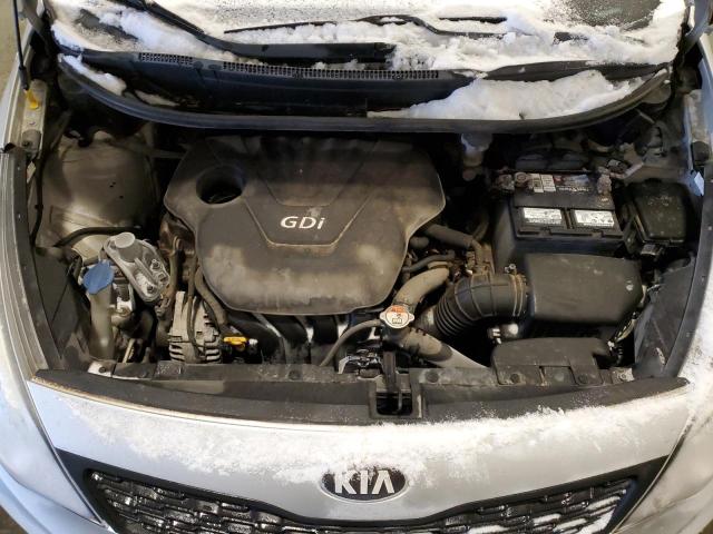 KNADM4A34E6359584 - 2014 KIA RIO LX SILVER photo 11