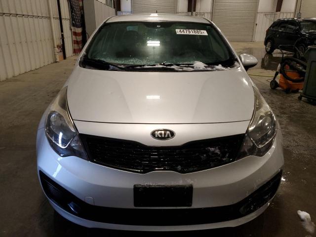 KNADM4A34E6359584 - 2014 KIA RIO LX SILVER photo 5