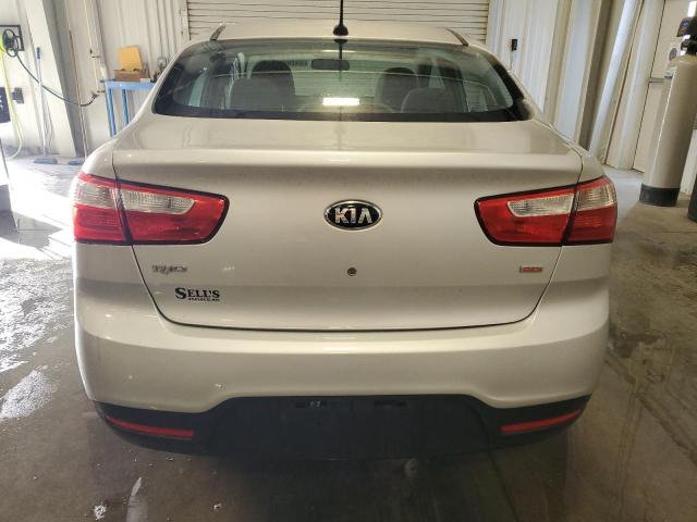 KNADM4A34E6359584 - 2014 KIA RIO LX SILVER photo 6