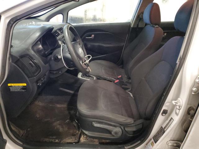 KNADM4A34E6359584 - 2014 KIA RIO LX SILVER photo 7