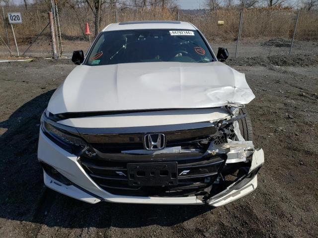 1HGCV2F36NA023961 - 2022 HONDA ACCORD SPORT WHITE photo 5