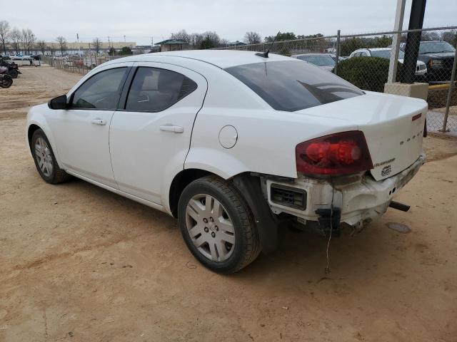 1C3CDZAB8EN189209 - 2014 DODGE AVENGER SE WHITE photo 2