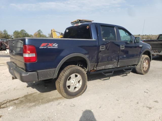 1FTPW14555FB53454 - 2005 FORD F150 SUPERCREW BLUE photo 3