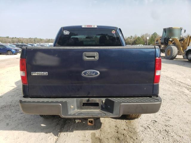 1FTPW14555FB53454 - 2005 FORD F150 SUPERCREW BLUE photo 6