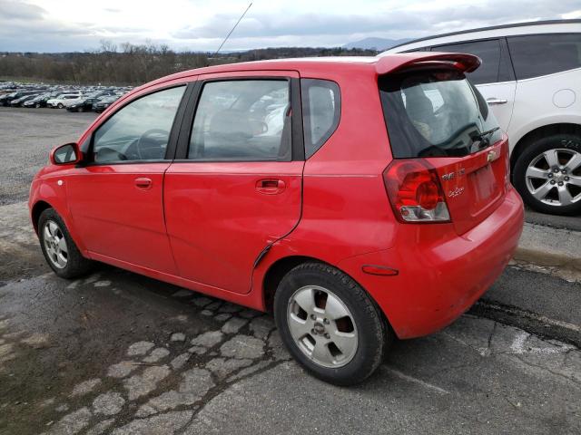 KL1TD66656B618192 - 2006 CHEVROLET AVEO BASE RED photo 2