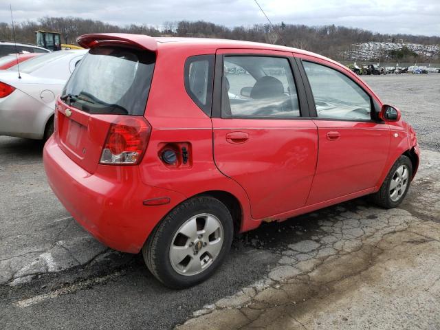 KL1TD66656B618192 - 2006 CHEVROLET AVEO BASE RED photo 3