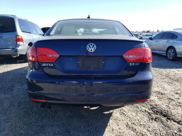 3VWDP7AJ1DM285577 - 2013 VOLKSWAGEN JETTA SE BLUE photo 6