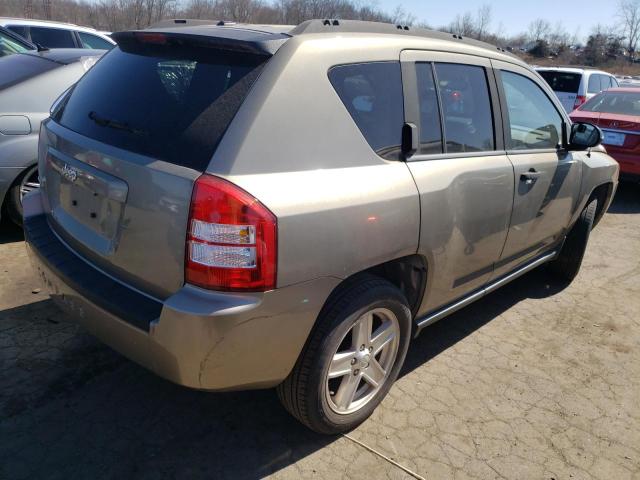 1J8FF47W87D193794 - 2007 JEEP COMPASS TAN photo 3