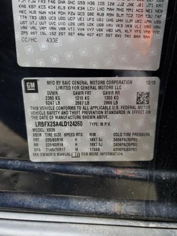 LRBFX2SA4LD124260 - 2020 BUICK ENVISION ESSENCE Կապույտ լուսանկար 12