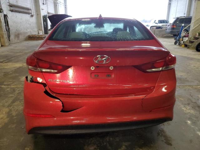 5NPD84LF5JH222815 - 2018 HYUNDAI ELANTRA SEL RED photo 6