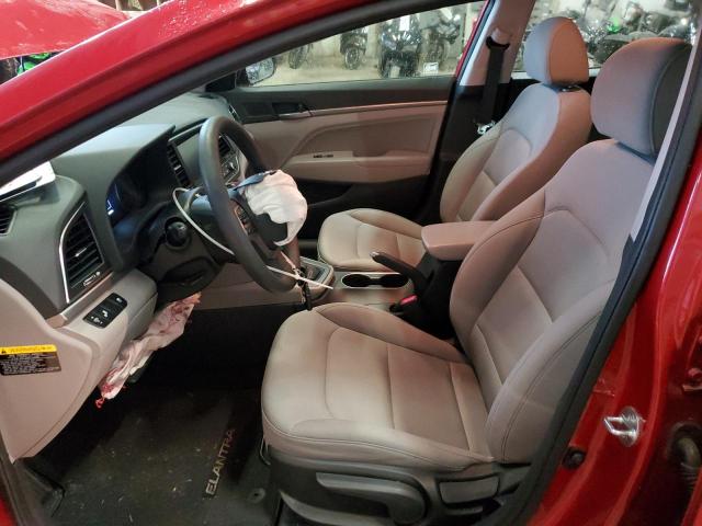 5NPD84LF5JH222815 - 2018 HYUNDAI ELANTRA SEL RED photo 7