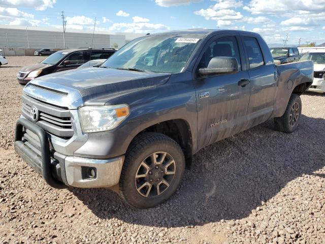5TFUW5F17EX403128 - 2014 TOYOTA TUNDRA DOUBLE CAB SR/SR5 GRAY photo 1