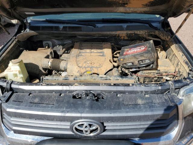 5TFUW5F17EX403128 - 2014 TOYOTA TUNDRA DOUBLE CAB SR/SR5 GRAY photo 11