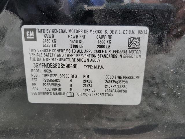 3GYFNDE38DS590480 - 2013 CADILLAC SRX PERFORMANCE COLLECTION Қара фото 13