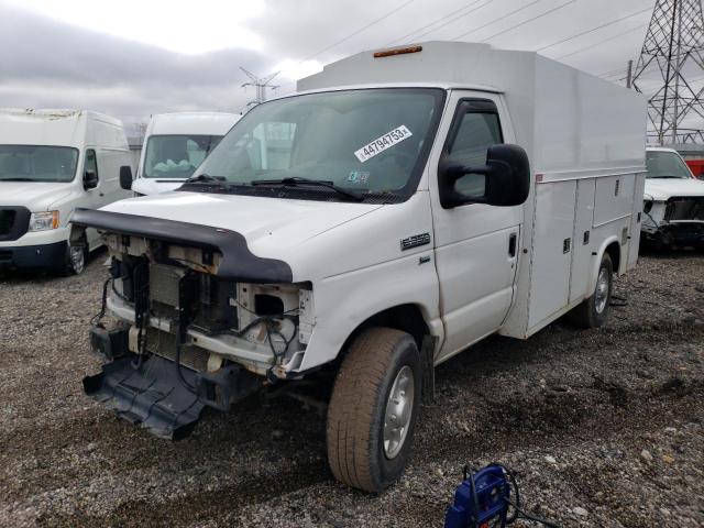 1FDWE3FL8DDB12358 - 2013 FORD ECONOLINE E350 SUPER DUTY CUTAWAY VAN WHITE photo 1