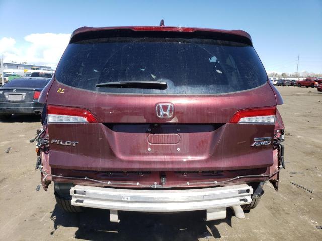 5FNYF6H61NB029755 - 2022 HONDA PILOT TOURING MAROON photo 6