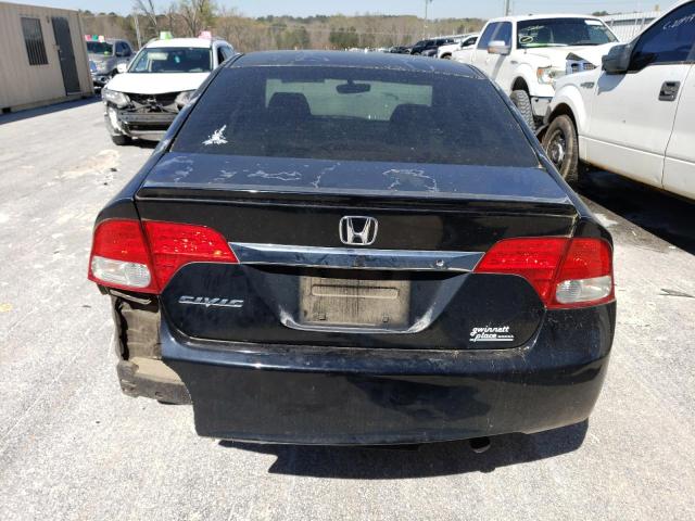 2HGFA1F67AH532384 - 2010 HONDA CIVIC LX-S BLACK photo 6