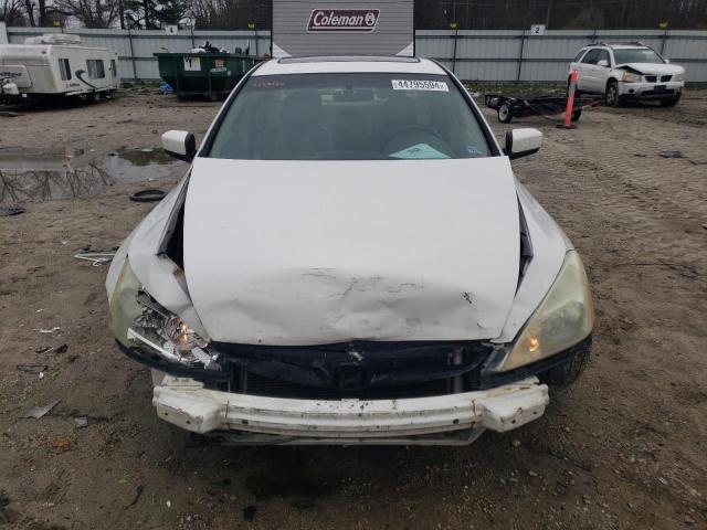 1HGCM66577A007833 - 2007 HONDA ACCORD EX WHITE photo 5