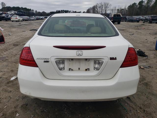 1HGCM66577A007833 - 2007 HONDA ACCORD EX WHITE photo 6