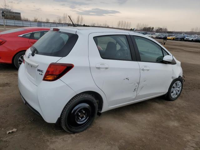 VNKKTUD34GA061228 - 2016 TOYOTA YARIS L WHITE photo 3