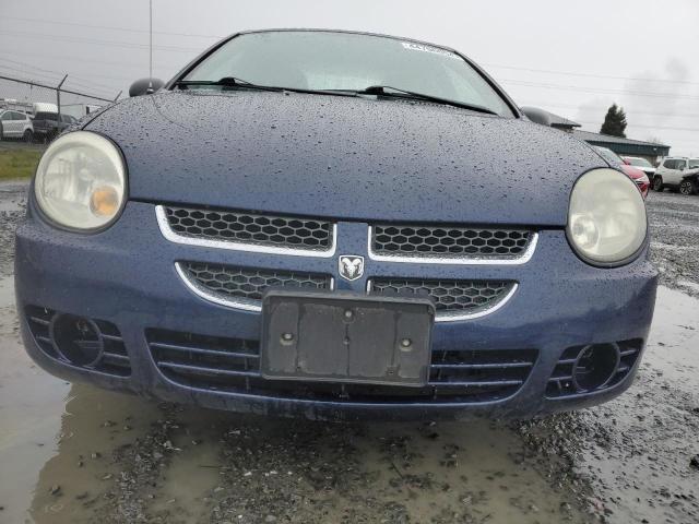 1B3ES26CX5D107748 - 2005 DODGE NEON BASE BLUE photo 5