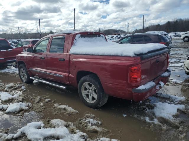 1D7HW58P79S765343 - 2009 DODGE DAKOTA LARAMIE RED photo 2