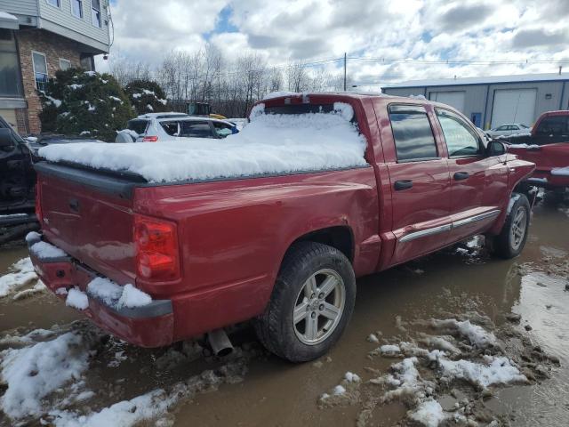 1D7HW58P79S765343 - 2009 DODGE DAKOTA LARAMIE RED photo 3