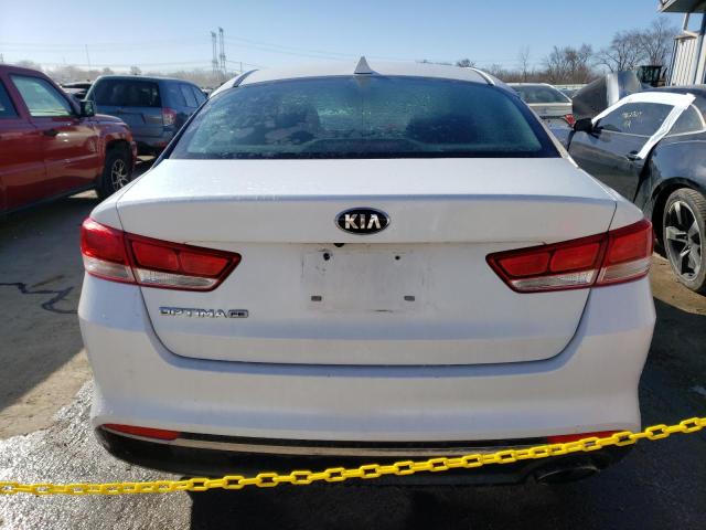 5XXGT4L30HG157539 - 2017 KIA OPTIMA LX WHITE photo 6