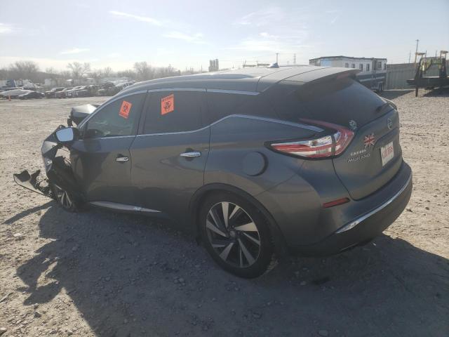 5N1AZ2MH8FN243570 - 2015 NISSAN MURANO S GRAY photo 2