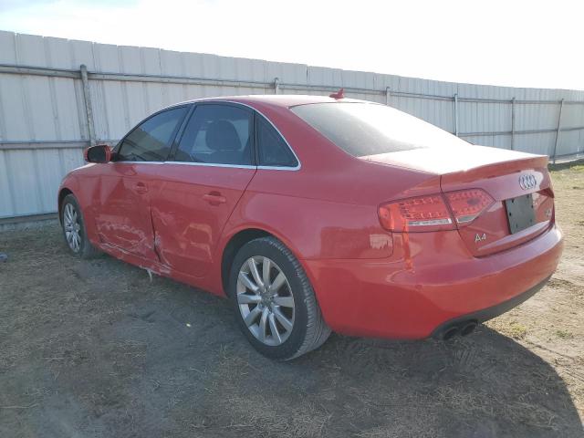 WAUBFAFL7CN019065 - 2012 AUDI A4 PREMIUM RED photo 2