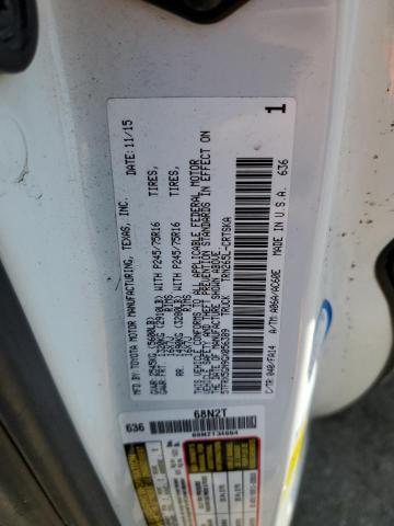 5TFRX5GN9GX056389 - 2016 TOYOTA TACOMA ACCESS CAB WHITE photo 12