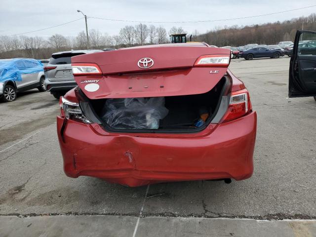 4T4BF1FK1ER392803 - 2014 TOYOTA CAMRY L RED photo 6