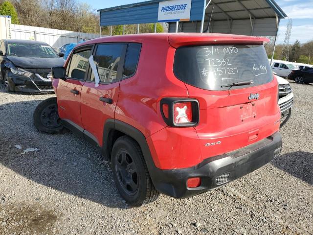 ZACCJBAB6JPH57227 - 2018 JEEP RENEGADE SPORT RED photo 2