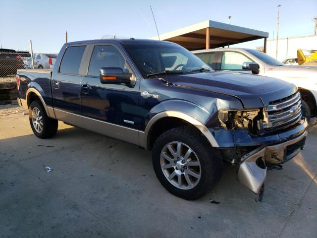 1FTFW1ET6EKF20927 - 2014 FORD F150 SUPERCREW BLUE photo 4