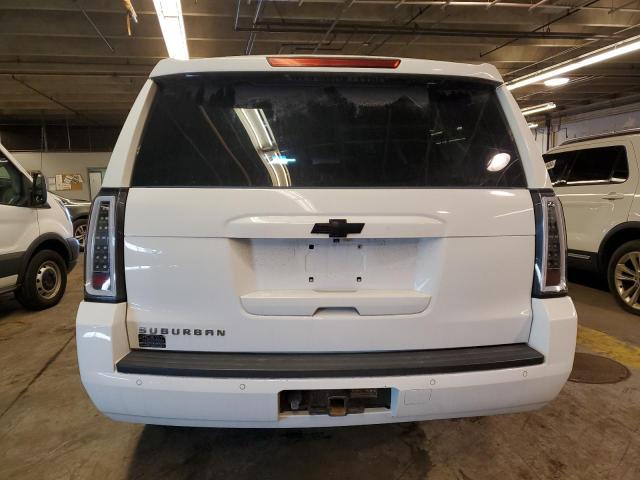 1GNSKJKC2FR261576 - 2015 CHEVROLET SUBURBAN K1500 LT WHITE photo 6