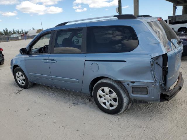 KNDMB233096312648 - 2009 KIA SEDONA EX BLUE photo 2