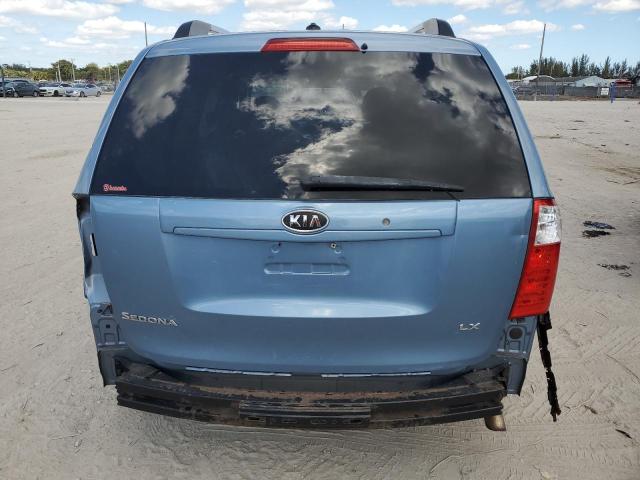 KNDMB233096312648 - 2009 KIA SEDONA EX BLUE photo 6