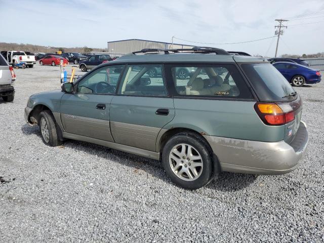 4S3BH675247607679 - 2004 SUBARU LEGACY OUTBACK AWP GREEN photo 2