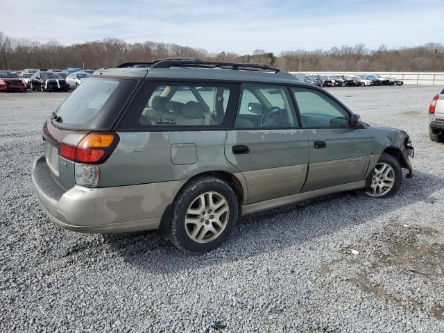 4S3BH675247607679 - 2004 SUBARU LEGACY OUTBACK AWP GREEN photo 3