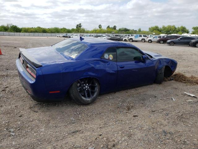 2C3CDZAG8MH505646 - 2021 DODGE CHALLENGER SXT BLUE photo 3