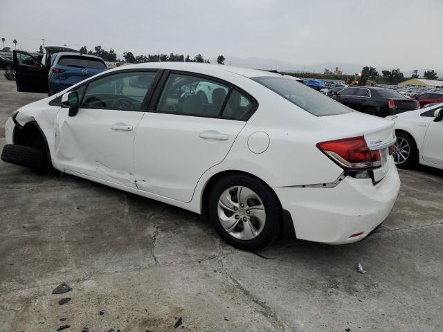 19XFB2F52DE235046 - 2013 HONDA CIVIC LX WHITE photo 2