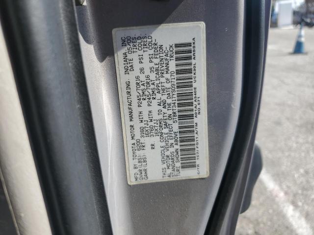 5TBRT3417YS097170 - 2000 TOYOTA TUNDRA ACCESS CAB ვერცხლისფერი ფოტო 12