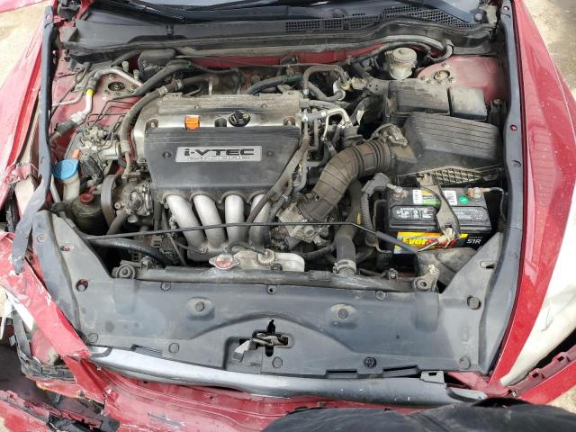 1HGCM72627A003483 - 2007 HONDA ACCORD EX RED photo 11