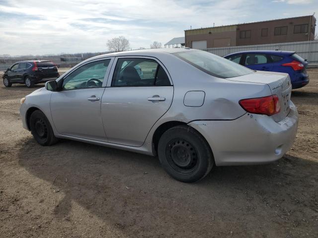 1NXBU4EE4AZ260612 - 2010 TOYOTA COROLLA BASE SILVER photo 2