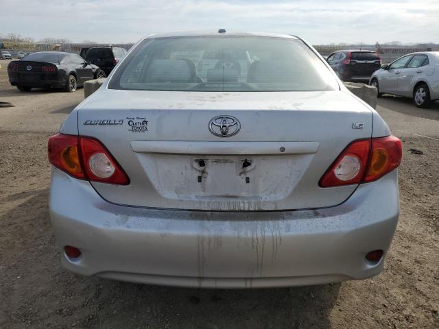 1NXBU4EE4AZ260612 - 2010 TOYOTA COROLLA BASE SILVER photo 6