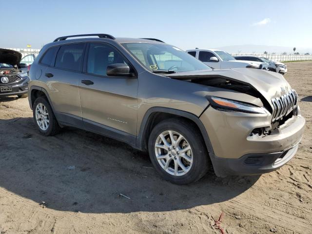 1C4PJLAS0GW287523 - 2016 JEEP CHEROKEE SPORT TAN photo 4